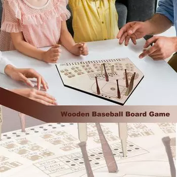 Деревянная настольная игра «Бейсбол», веселая настольная игра One Size