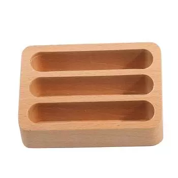 Деревянная настольная подставка для визитных карточек, держатель для заметок, ящик для хранения, деревянный органайзер для карточек для офиса Beech Wood