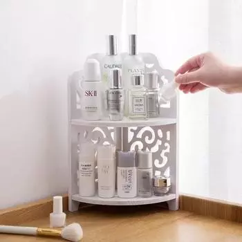 Деревянная настольная полка, органайзер для косметики, стеллаж для хранения всякой всячины, угловые полки, кухонная полка для приправ и специй, стеллаж для ванной комнаты ZM917