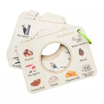 Деревянная обучающая игрушка, развивающая, прочная, легкая птица, цветок, трава, растение, приключения на свежем воздухе