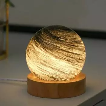 Деревянная основа Планеты Ночной Светильник Многоцелевой Деликатный Настольный Светильник Для Дома Спальня Украшения Дома Ночной Светильник Dawn