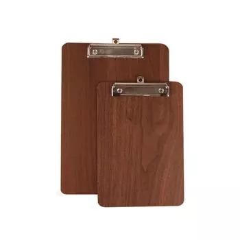 Деревянная папка для файлов утолщенная шина для письма простая зажим для меню офис школа A4