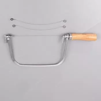 Деревянная пила для резки струн из нержавеющей стали с 2 струнами для воска для мыльной свечи Diy One Size