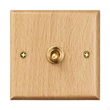 Деревянная пластина для выключателя освещения, декоративная настенная, профессиональная, высокопроизводительная, утилитарная, для домашнего декора Single Lever