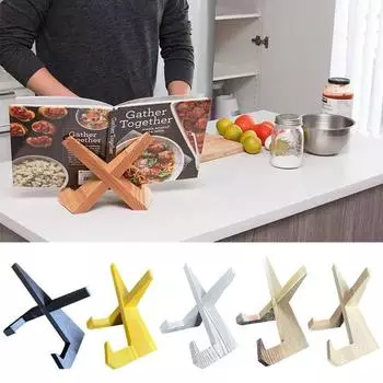 Деревянная подставка для чаши Стеллаж для выставки товаров Сосновая подставка для чтения Крестообразная стабилизирующая конструкция Универсальный держатель Стенд для выставки товаров