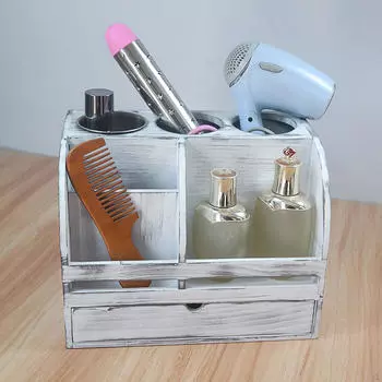 Деревянная подставка для фена, деревянная подставка для ванной комнаты, ящик для косметики для душа