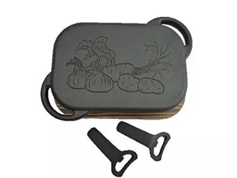 Деревянная подставка для формы для запекания Nambu Tekki и 2 шт. (с ручками)