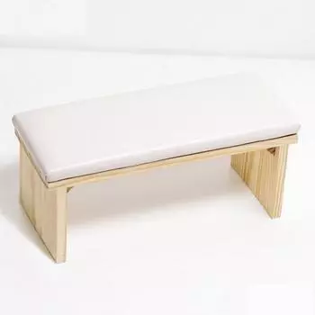 Деревянная подставка для гвоздей Aimood, белая, 1 шт.