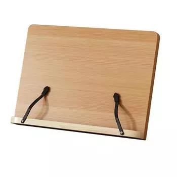 Деревянная подставка для книг, регулируемая на 8 уровней, держатель для чтения с зажимом для страниц, многофункциональный держатель для нот, кулинарной книги, рецептов, ноутбука, планшета S