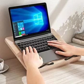 Деревянная подставка для книг, регулируемый держатель для чтения, поднос с зажимами для страниц, портативный, легкий S A