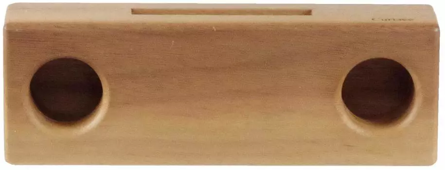 Деревянная подставка для колонок из двойного дерева, орех, для iPhone, смартфонов, не требующих питания и т. д.