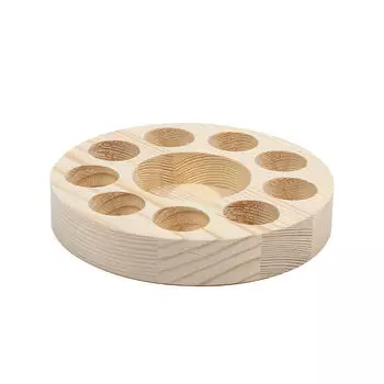 Деревянная подставка для лака для ногтей с эфирным маслом, многоярусный органайзер для хранения на столешнице в ванной комнате, экономящая место тумба под туалетный столик One Size