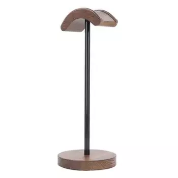 Деревянная подставка для наушников, металлический держатель для гарнитуры, игровая стойка для наушников Bluetooth с прочным тяжелым основанием