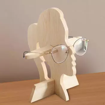 Деревянная подставка для очков, прочная креативная подставка для солнцезащитных очков Woman
