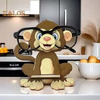 Деревянная подставка для очков в виде животных, стойка для хранения очков ручной работы, симпатичная подставка для очков в виде животных, стойка для солнцезащитных очков для дома Panda