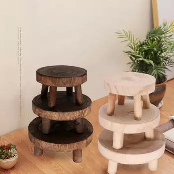 Деревянная подставка для растений, держатель для цветочного горшка, табурет для внутреннего и наружного сада, поднос для суккулентов, подставка для цветов, полка для растений