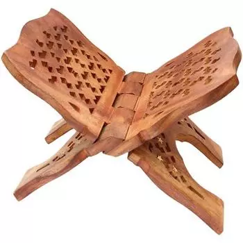 Деревянная подставка для священных книг Rehal ручной работы