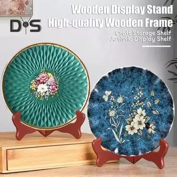 Деревянная подставка для тарелок, мольберт, держатель, подставка для фоторамки, художественная декоративная ручная работа, деревянная многофункциональная подставка для чайного торта, домашний офис, декор, устойчивая S