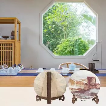 Деревянная подставка для тарелок, прочная стойка для выставки товаров, надежная фиксация, универсальный держатель фоторамки для кухни, офиса S