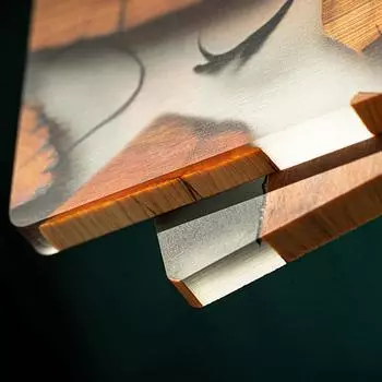 Деревянная подставка под чай, изоляция из смолы, простой держатель для чашки, креативная прокладка, церемония