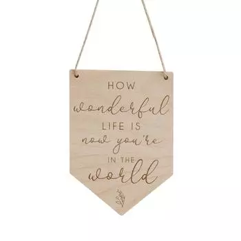 Деревянная подвесная табличка в деревенском стиле – Вдохновляющая цитата о прекрасной жизни, деревянная табличка, настенный декор One Size