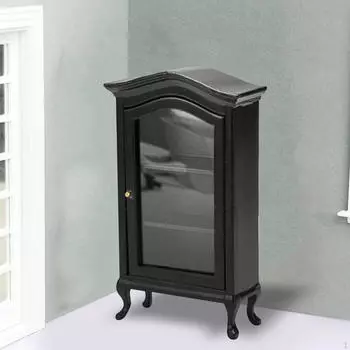 Деревянная полка для кукольного домика с тремя уровнями