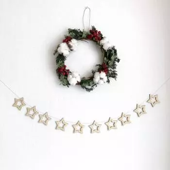 Деревянная пятиконечная звезда вишневый флаг на веревке флаг для детей и домашних животных день рождения вечеринка праздник спальня украшение фото баннер