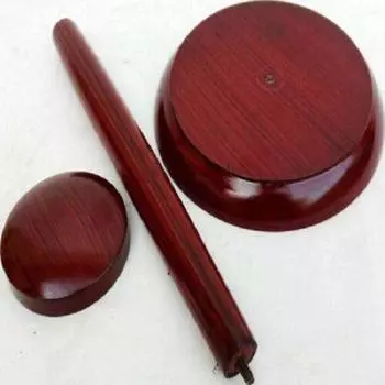 Деревянная прочная подставка для шлема, цвет вишня