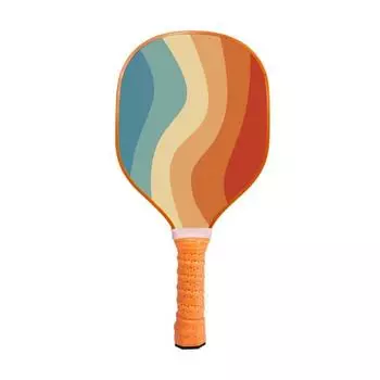 Деревянная ракетка для пиклбола с резиновым краем, эргономичная ручка для пиклбола на открытом воздухе