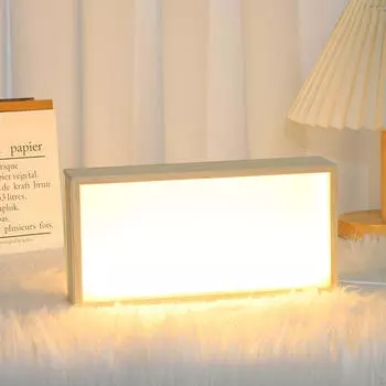 Деревянная рама Shadow Box с подсветкой Deep Витрина Коллекционные предметы Домашний декор DIY Подарки Витрина для 26cmx6cmx13cm_Wood Color