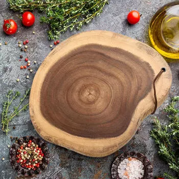 Деревянная разделочная доска для фруктов, овощей, мяса, домашнего хозяйства, легко