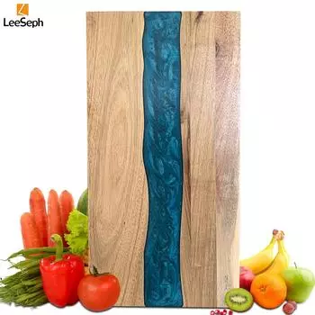 Деревянная разделочная доска со смолой, уникальный дизайн для приятного времяпрепровождения на кухне, для сервировки, подарок для любителей кулинарии