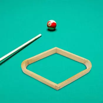 Деревянная ромбовидная рамка, аксессуары для бильярда, принадлежности для кия, прочная стойка для шаров