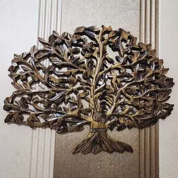 Деревянная рождественская настенная елка настенное искусство домашний декор 40.64см