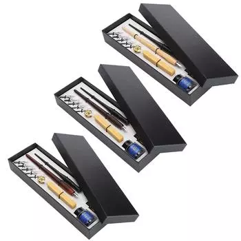 Деревянная ручка для каллиграфии, ручка для письма, перья, набор инструментов для каллиграфии для начинающих 1#