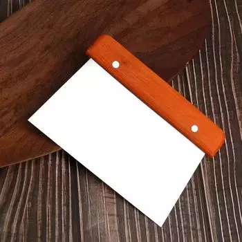 Деревянная ручка из нержавеющей стали для резки теста, выпечка, шпатель для пасты, скребок для теста, кондитерские инструменты, инструменты для украшения торта