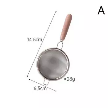 Деревянная ручка многоразовое сито для чая из нержавеющей стали мелкое сито для защиты от протечек заварочный фильтр для чайных листьев кофейные фильтры аксессуары для чайника