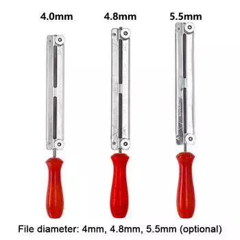 Деревянная ручка, напильник для заточки бензопилы, инструмент для заточки бензопилы, стальная антикоррозионная пила для бензопилы 5.5mm