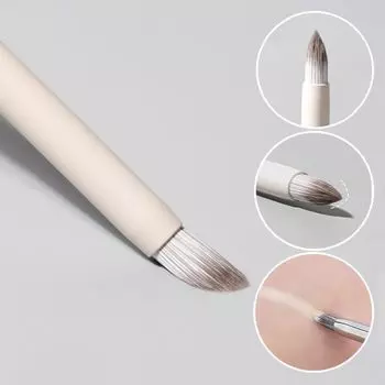 Деревянная ручка Precision Concealer Makeup Brush Pencil Tip Concealer Brush Women чёрный