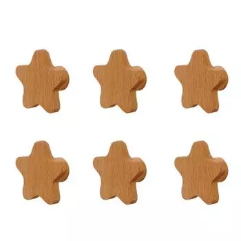 Деревянная ручка-скоба, универсальный стиль, простая установка, набор деревянных ручек для шкафа с винтами, стильный