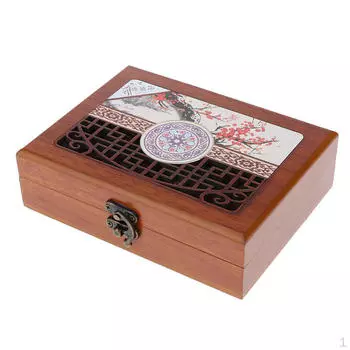Деревянная шкатулка для хранения драгоценностей в китайском стиле, роскошный деревянный органайзер для ожерелья для женщин и мужчин, футляр