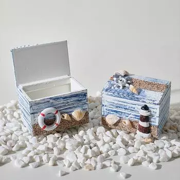 Деревянная шкатулка для хранения ювелирных изделий в средиземноморском стиле, винтажный многоцелевой чехол для мелких предметов для органайзера для путешествий