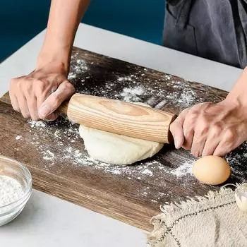 Деревянная скалка для теста, пиццы, длинного теста, ролика для выпечки, печенья, пельменей, гаджета, конического дизайна, аксессуаров