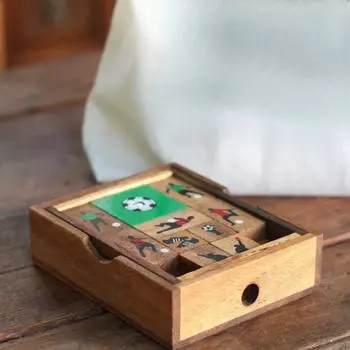 Деревянная скользящая головоломка, игрушка, забавная новинка, настольный акцент, ручная настольная игра для мальчиков, девочек, детей