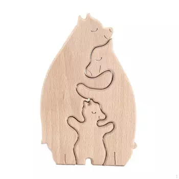 Деревянная скульптура животного ручной работы - душевный акцент домашнего декора Style A