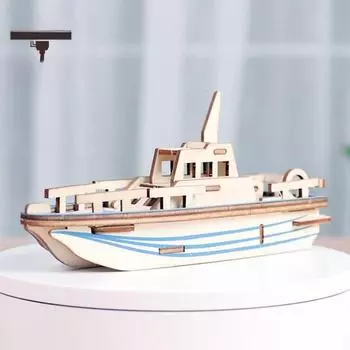 Деревянная спасательная шлюпка 3D головоломка игрушка для мальчиков - украшения для подарка на день рождения Lifeboat