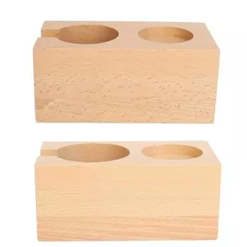 Деревянная станция для тампера для кофе, устойчивая, предотвращает скольжение, держатель для тампера для кофе, базовая станция для тампера для дома Suitable for 51mm/2.0in