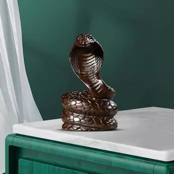 Деревянная статуя змеи Yousheng 2025, китайский Новый год, фэн-шуй, зодиакальное животное, маленькая реалистичная скульптура змеи для домашнего офиса, декор стола