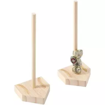 Деревянная стойка для показа чемпионских колец, бейсбол, софтбол, держатель для колец