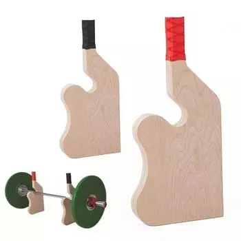 Деревянная стойка для штанги Deadlift Jack с прочной нескользящей ручкой для домашнего спортзала, штанга для тяжелой атлетики красный